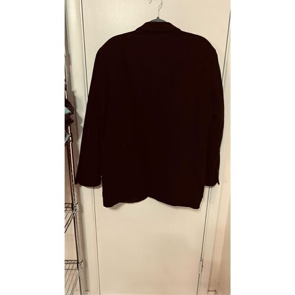 Pronto - Uomo Black Wool Blend Blazer Jacket Womens Size M - Picture 3 of 9